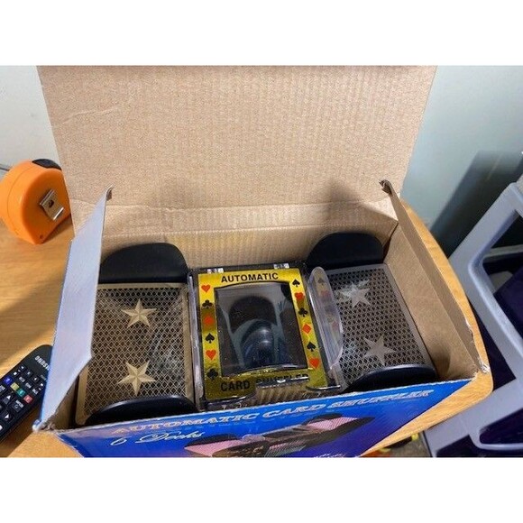 Casino Style 6-Decks Automatic Card Shuffler & 2 New Sealed Deck of Cards Tested - Picture 16 of 16